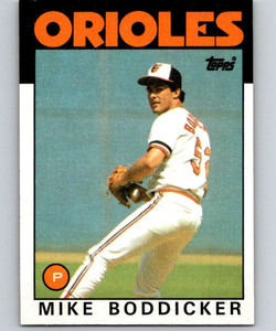 1986 Topps #575 Mike Boddicker VG Baltimore Orioles 