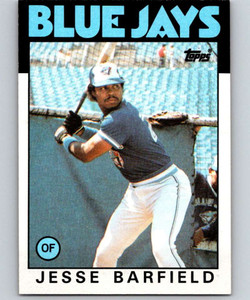 1986 Topps #593 Jesse Barfield VG Toronto Blue Jays 