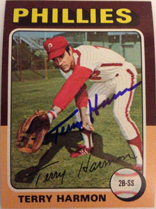 Terry Harmon Autographed 1975 Topps #399