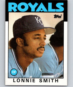 1986 Topps #617 Lonnie Smith VG Kansas City Royals 