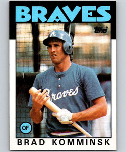 1986 Topps #698 Brad Komminsk VG Atlanta Braves 