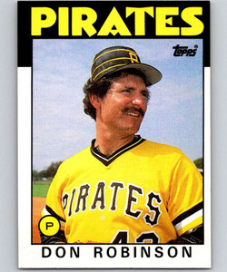 1986 Topps #731 Don Robinson VG Pittsburgh Pirates 