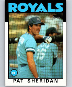 1986 Topps #743 Pat Sheridan VG Kansas City Royals 
