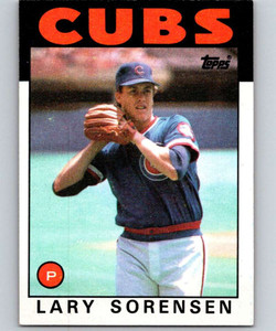 1986 Topps #744 Lary Sorensen VG Chicago Cubs 