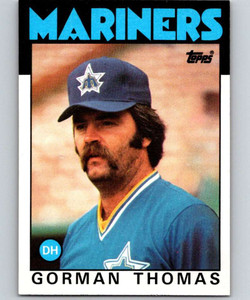 1986 Topps #750 Gorman Thomas VG Seattle Mariners 