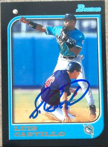 Luis Castillo Autographed 1997 Bowman #150