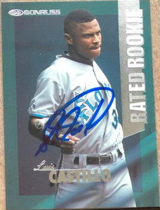 Luis Castillo Autographed 1997 Donruss Rated Rookies #18
