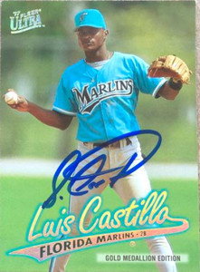 Luis Castillo Autographed 1997 Fleer Ultra Gold Medallion #G194