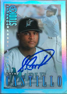 Luis Castillo Autographed 1998 Studio Silver Studio Proofs #197
