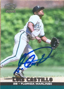 Luis Castillo Autographed 2000 Pacific #173