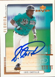 Luis Castillo Autographed 2000 Upper Deck MVP #109