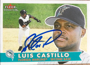 Luis Castillo Autographed 2001 Fleer Tradition #29
