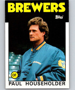 1986 Topps #554 Paul Householder VG Milwaukee Brewers 