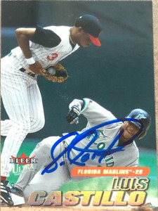 Luis Castillo Autographed 2001 Fleer Ultra #126