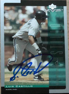 Luis Castillo Autographed 2001 Upper Deck MVP #253
