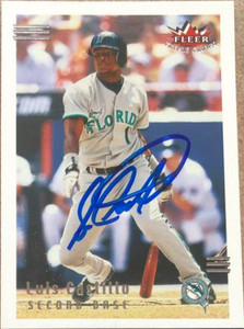 Luis Castillo Autographed 2002 Fleer Triple Crown #189