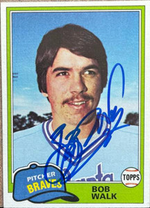 Bob Walk Autographed 1981 Topps Traded #853 Atlanta Braves Card