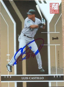 Luis Castillo Autographed 2004 Donruss Elite #96