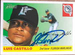 Luis Castillo Autographed 2004 Topps Heritage #63