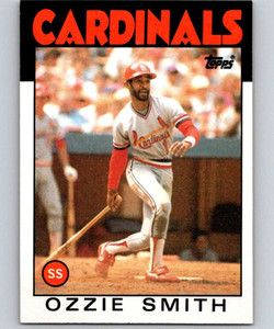 1986 Topps #704 N.L. All Star 1985 Ozzie Smith - St. Louis Cardinals