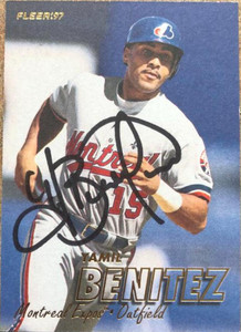 Yamil Benitez Autographed 1997 Fleer #376