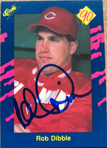 Rob Dibble Autographed 1990 Classic Blue #43