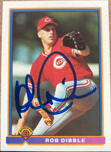 Rob Dibble Autographed 1991 Bowman #667