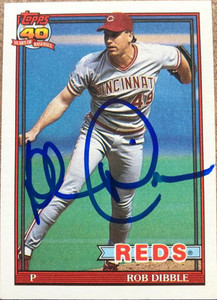 Rob Dibble Autographed 1991 Topps #662