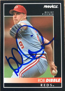 Rob Dibble Autographed 1992 Pinnacle #180