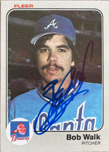 Bob Walk Autographed 1983 Fleer #149