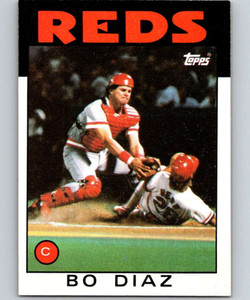 1986 Topps #639 Bo Diaz VG Cincinnati Reds 