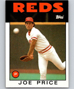 1986 Topps #523 Joe Price VG Cincinnati Reds 