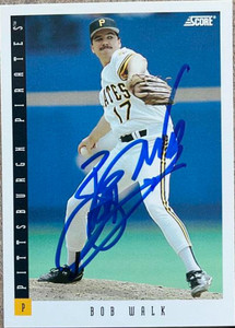 Bob Walk Autographed 1993 Score #144