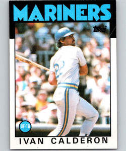 1986 Topps #382 Ivan Calderon VG RC Rookie Seattle Mariners 