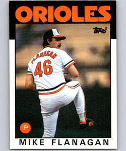 1986 Topps #365 Mike Flanagan VG Baltimore Orioles 