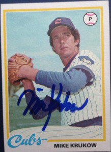 Mike Krukow Autographed 1978 Topps #17