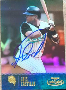 Luis Castillo Autographed 2001 Topps Gold Label #68