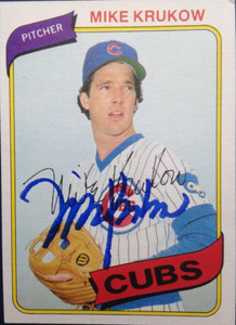 Mike Krukow Autographed 1980 Topps #431 Chicago Cubs Card