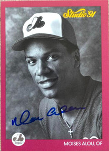 Moises Alou Autographed 1991 Studio #191
