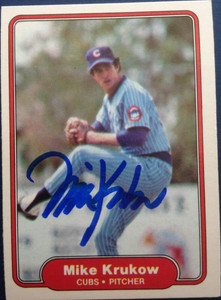 Mike Krukow Autographed 1982 Fleer #598