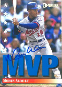 Moises Alou Autographed 1994 Donruss MVP #8