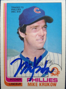 Mike Krukow Autographed 1982 O-Pee-Chee #215