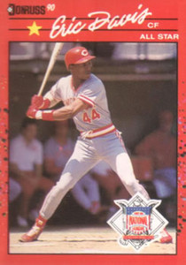 1990 Donruss #695b Eric Davis AS NM-MT Cincinnati Reds 