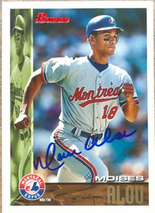 Moises Alou Autographed 1995 Bowman #285