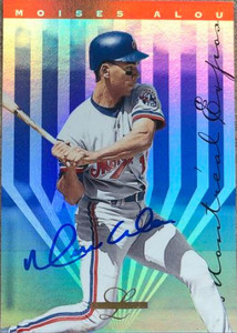 Moises Alou Autographed 1995 Leaf Limited #153