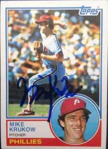 Mike Krukow Autographed 1983 Topps #331
