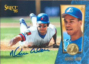 Moises Alou Autographed 1995 Score Select #78