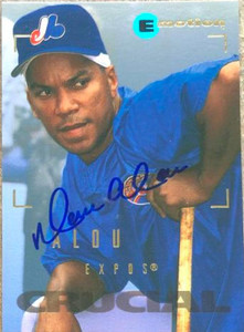 Moises Alou Autographed 1995 Skybox E-Motion #148
