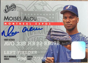 Moises Alou Autographed 1995 Studio #35