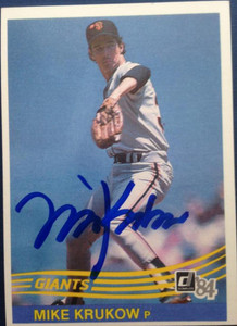 Mike Krukow Autographed 1984 Donruss #509